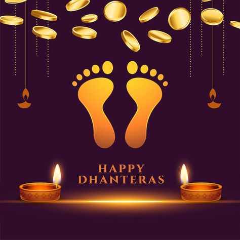 Laxmi Pooja, Happy Dhanteras Wishes, Cultural Background, Happy Dhanteras, Diwali Diya, Coin Card, Wedding Couple Poses, Festival Celebration, Name Writing