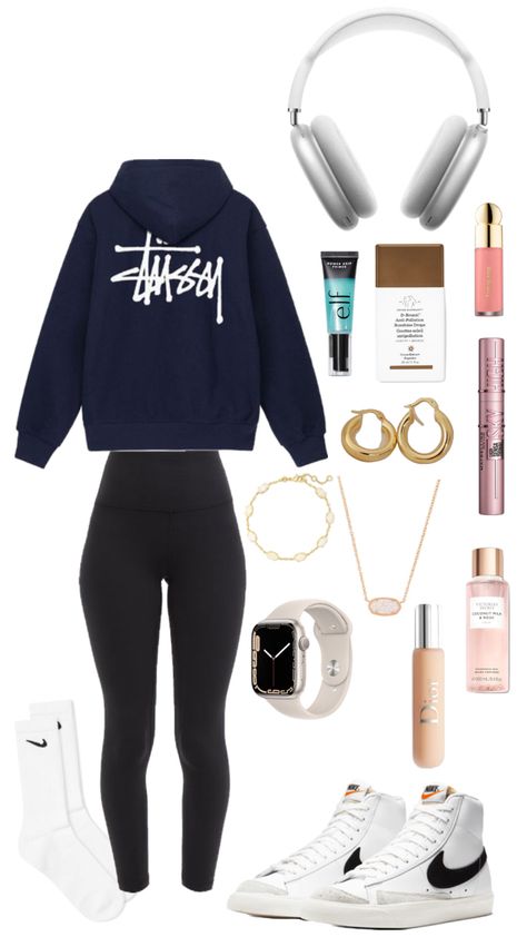 Make up outfit skin care basic basic white girl outfit fit cute White Top Black Bottom Outfit, Basic White Girl Aesthetic, Basic Girl Outfits, Basic White Girl Outfit, White Girl Outfits, Clothes Makeover, Basic Girl Outfit, Clean Girl Outfits, 80s Outfits