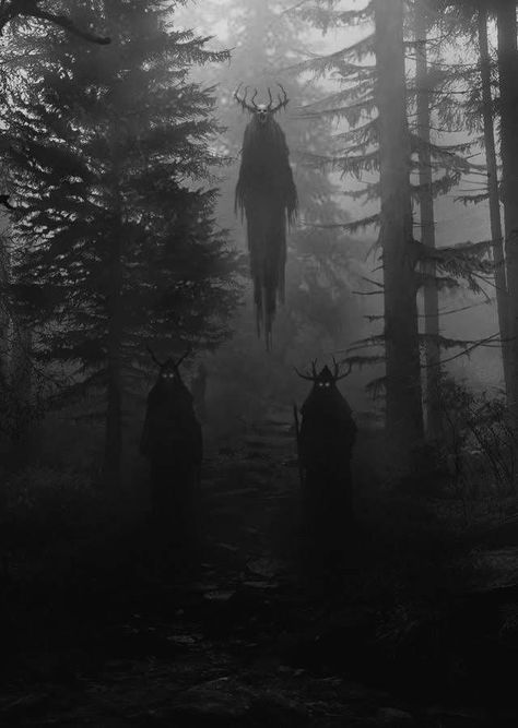 Dark Creatures, Dark Witch, Creepy Pictures, 다크 판타지, Gothic Aesthetic, Dark Art Illustrations, Scary Art, Witch Aesthetic, Creepy Art