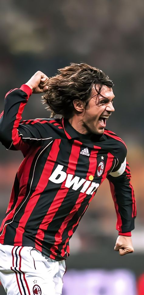 Paolo Maldini, Ac Milan, Milan, Soccer, Hair, Football