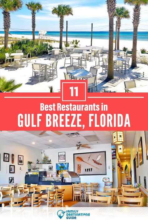 Want to see the best restaurants in Gulf Breeze, FL? We’re FamilyDestinationsGuide, and we’re here to help: From incredible brunch spots and amazing places to eat dinner, to local foodie spots and hidden gems, discover the BEST Gulf Breeze restaurants - so you get memories that last a lifetime! #gulfbreeze #gulfbreezerestaurants #restaurantsingulfbreeze #bestrestaurantsingulfbreeze #placestoeatgulfbreeze Gulf Breeze Florida, Vacation 2023, 2025 Spring, Breakfast Restaurants, Florida Restaurants, Pensacola Florida, Bachelorette Trip, Family Destinations, Pensacola Beach