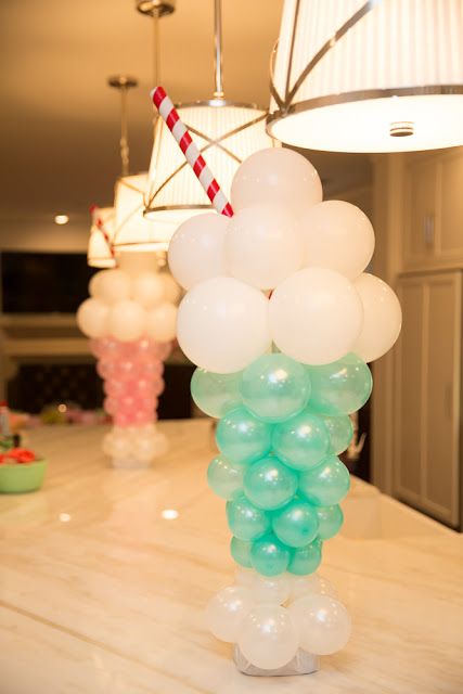 Ice Cream Balloons, Balloons Decor, Deco Ballon, Ice Cream Birthday Party, Ice Cream Theme, Balloon Crafts, Candyland Party, Ice Cream Social, Balloon Ideas