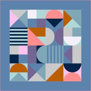 Bauhaus Pattern, Solid Fabric Quilts, Modern Quilting Designs, Chic Quilts, Quilt Modernen, Contemporary Quilts, Affinity Designer, Quilted Wall Hangings, Scrappy Quilts