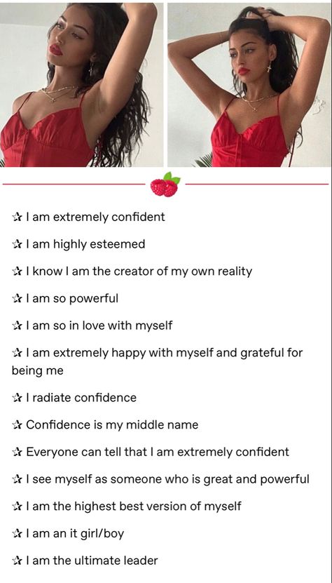 Attractive Personality Affirmations, Self Confidence Affirmation, Manifest Self Confidence, Simp Affirmations, Short Height Affirmations, Self Confident Affirmations, Bad B Affirmations, Positive Baddie Affirmations, Bigger Chest Affirmations