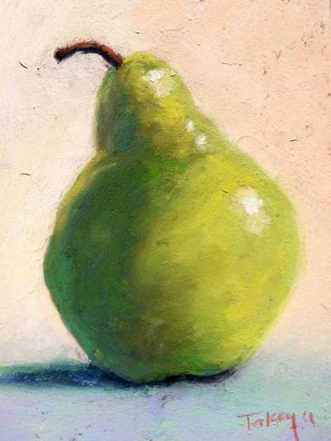 Pear Oil Painting, Pear Paintings, Pear Painting, Vegetable Painting, Pear Art, Until Next Time, Still Life Fruit, Watercolor Fruit, Social Art