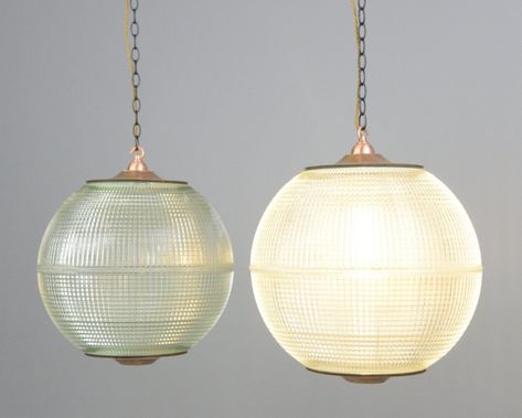 Holophane Pendant Light, Antique Pendant Light, Museum Lighting, New Bathroom Ideas, Hall Lighting, Globe Light, Kitchen Island Lighting Pendant, Design Lighting, Antique Pendant