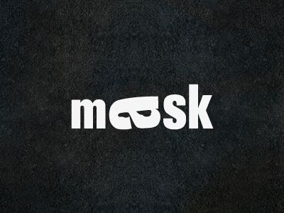 Mask logo. Rotation of the letter "a" to form the mask, clever Logo Design Negative Space, Hand Lettering Logo, Gfx Design, Negative Space Logos, Inspiration Logo Design, Clever Logo, Logo Font, Design Presentation, Typographic Logo