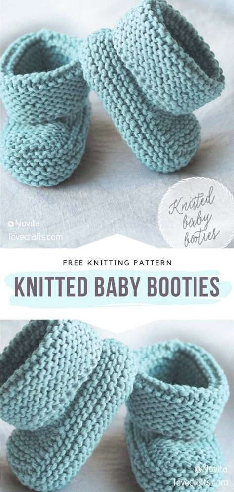 Projek Mengait, Corak Krusye, Knitted Baby Boots, Knitted Baby Booties, Baby Booties Free Pattern, Knit Baby Shoes, Baby Hug, Baby Booties Knitting Pattern, Baby Booties Pattern