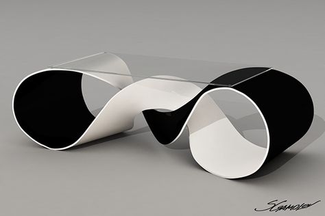 Contemporary Coffee Table Design, White Glass Coffee Table, Futuristic Table, Futuristic Furniture Design, Future Furniture, Furniture Design Ideas, Diy Furniture Cheap, Futuristic Furniture, Futuristic Interior