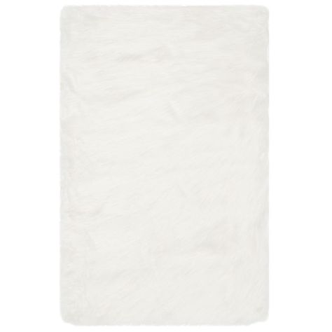 Safavieh Faux Sheep Skin Ivory 3 ft. x 4 ft. Area Rug-FSS235A-24 - The Home Depot Grey Fluffy Carpet, Sheep Rug, Faux Sheepskin Rug, Dry Carpet Cleaning, Cheap Carpet Runners, Solid Area Rugs, Luxe Style, Solid Color Rug, Rug Ivory