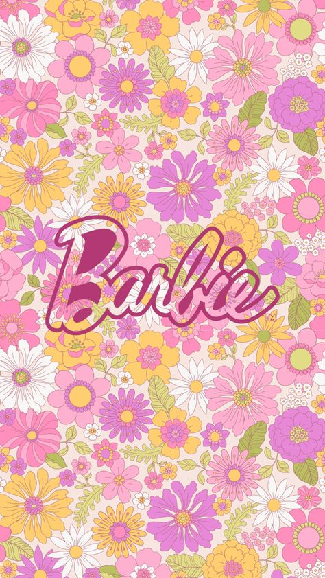 Retro Barbie Wallpaper, Retro Barbie Aesthetic, Barbie Phone Wallpapers, Barbie Iphone Wallpaper, Vintage Barbie Aesthetic, Retro Homescreen, Wallpaper Rosas, Barbie Backgrounds, Barbie Wallpaper Aesthetic