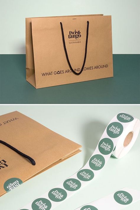 Kraft Bag Packaging Ideas, Kraft Bag Design, Kraft Paper Bag Packaging, Kraft Paper Packaging, Paper Bag Design, Kraft Packaging, Packaging Ideas Business, Clothing Packaging, Kraft Bag