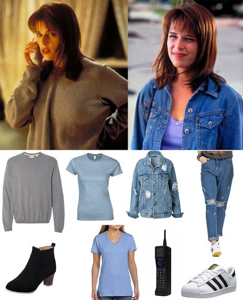 Sydney Halloween Costume Scream, Scream Costume Sydney, Sidney Prescott 1996 Outfits, Sidney Prescott Outfit Halloween, Sidney Prescott Inspired Outfit, Sydney Prescott Halloween Costume, Sidney Presscot Costume, Sydney Scream Outfits, Sydney From Scream Costume