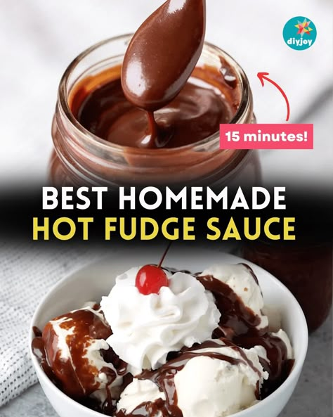 Best Homemade Hot Fudge Sauce Cranberry Sauce Recipe Easy, Homemade Hot Fudge Sauce, Good Desserts To Make, Ice Cream Sauces, Pecan Pie Recipe Southern, Ice Cream Sauce, Cream Sauces, Homemade Hot Fudge, Homemade Hot Sauce