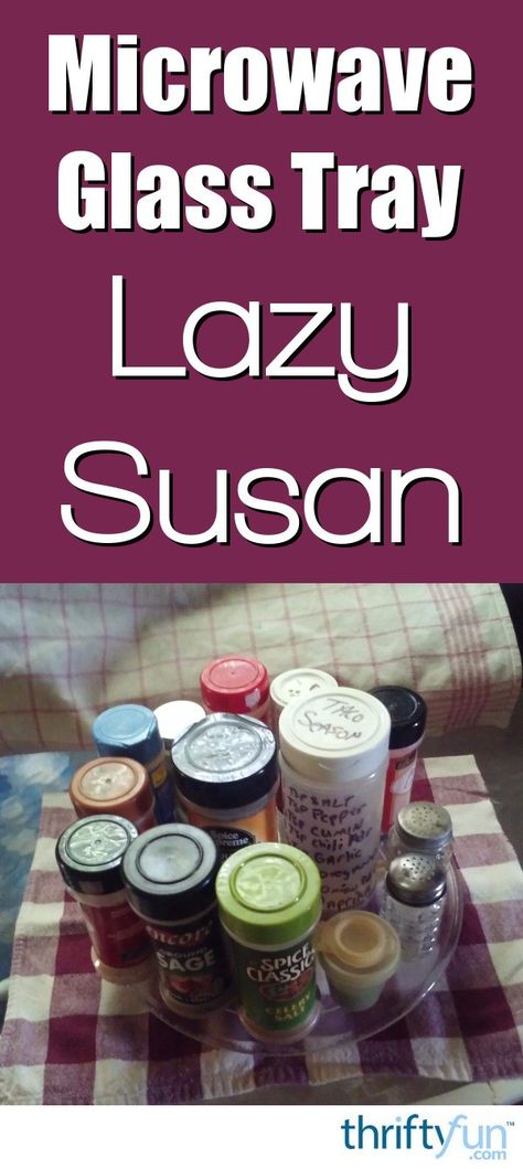 Repurpose the plate and revolving stand from a non-working microwave to make a lazy Susan for condiments, or other things. This is a guide about using a microwave glass tray as DIY lazy Susan. Diy Lazy Susan, Meat And Cheese Tray, Microwave Dishes, Repurposing Ideas, Microwave Plate, Spice Holder, Diy Organizer, Dollar Store Diy Organization, Reupholster Furniture