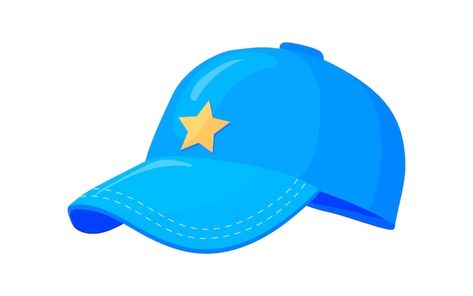 Cap Clipart, Blue Clipart, Premium Vector Cartoon, Vector Cartoon, Psd Icon, Visor Hats, Sports Baseball, Cartoon Kids, Vector Photo