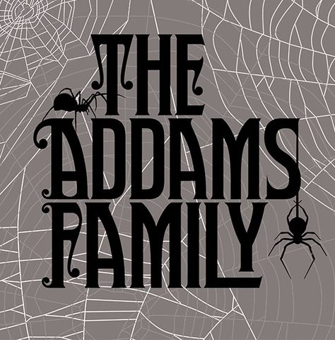 Addams Family Logo Adams Family Doodle, Thing Addams Family Hand Tattoo, Addams Family Clipart, Addams Family Doodles, Wednesday Addams Logo, Addams Family Names, Addams Family Aesthetic Wallpaper, The Addams Family Cartoon, Addams Family Decorations