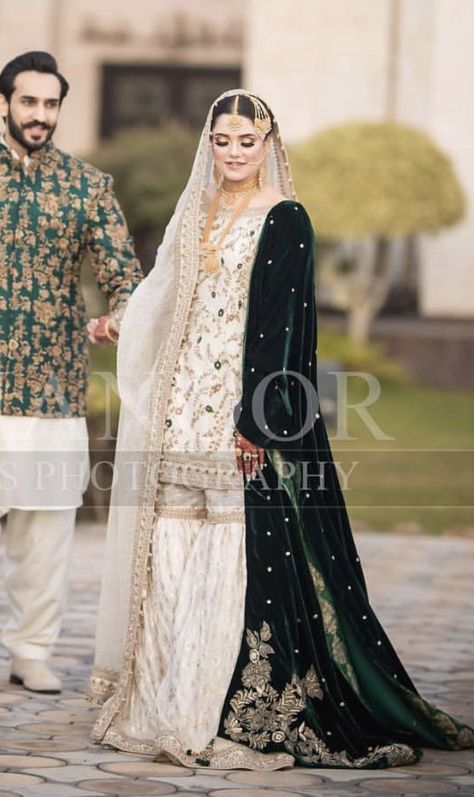 Nikkah bride Pakistani Nikkah, Indian Wedding Attire, Pakistani Anarkali, Nikkah Outfit, Nikah Outfit, Wedding Dresses Pakistani, Dresses Pakistani, Nikah Dress, Shadi Dresses