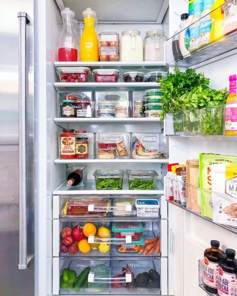 Best Refrigerator, Kitchen Fridges, Small Kitchen Organization, Refrigerator Organization, The Home Edit, Fridge Organization, Trader Joe's, Pantry Organization, Kitchen Pantry