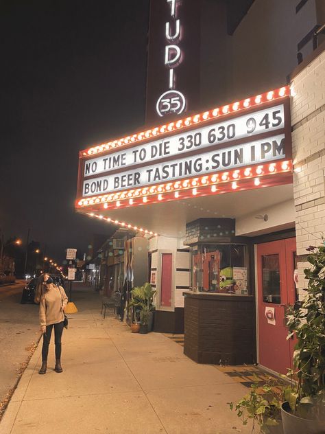 Small Town Movie Theater, Community Theater Aesthetic, 70s Movie Theater, Movie Theater Poses, Vintage Movie Theater Aesthetic, Retro Movie Theater Aesthetic, Theater Astethic, 80s Movie Theater, Vintage Theater Aesthetic