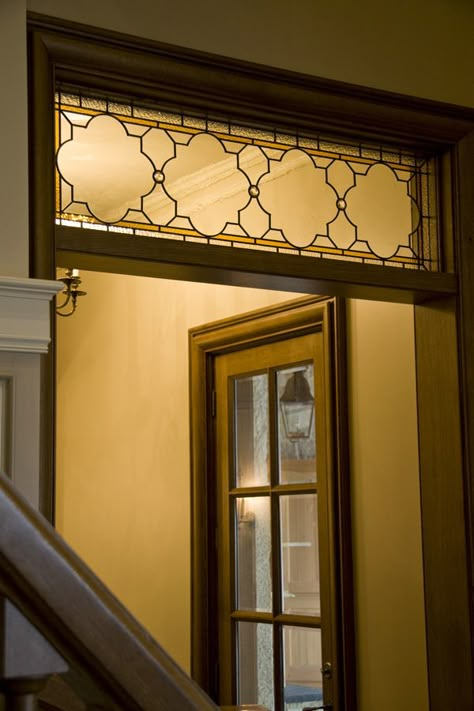 Leaded Glass Transom, Window Above Door, Archways In Homes, 1900 Farmhouse, Wash Room, Witch Cottage, Farmhouse Renovation, Leaded Glass Windows, Architectural Art