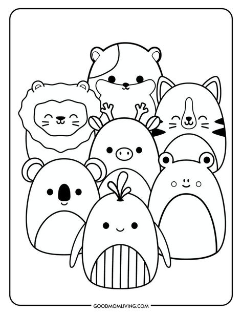 Squishmallow printable free Squishmallow Printable, Squishmallows Drawing, Aesthetic Squishmallows, Squishmallows Aesthetic, Squishmallows Coloring Pages, Coloring Pages Food, Squishmallow Coloring Pages, Axolotl Squishmallow, Kids Painting Ideas