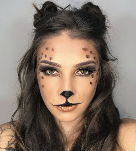 Safari Animal Costumes Women, Panther Costume Woman, Tiger Costume Diy, Black Panther Halloween Costume, Panda Makeup, Elephant Halloween, Black Cat Halloween Costume, Masquerade Makeup, Black Panther Costume