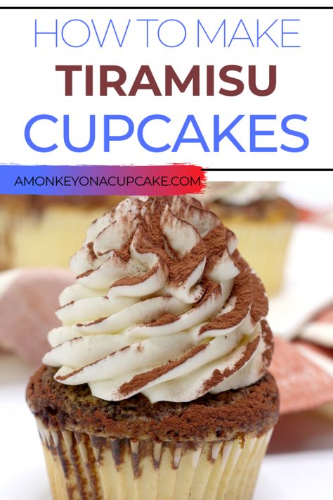 Tiramisu Cupcakes Box Cake, Easy Tiramisu Cupcakes, Infused Cupcakes Recipes, Italian Cupcakes, Treats For Adults, Traditional Tiramisu Recipe, Infused Cupcakes, Tiramisu Cupcakes, Cupcake Mix