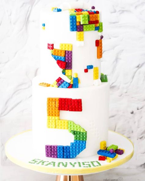 Zahirah Motala on Instagram: “I loved loved doing this absolutely gorgeous rainbow lego cake, the brief I was given was rainbow and Legos which I came up with this....…” Lego Birthday Cake, Lego Cake, Lego Birthday, Lego, Birthday Cake, Rainbow, Cake, Birthday, On Instagram