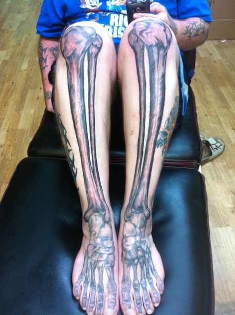 Bones Thigh Bone Tattoo, Shin Bone Tattoo, Skeleton Ribcage Tattoo, Skeleton Chest Tattoo, Stl Tattoo, Anatomical Tattoos, Tiny Tats, Ribcage Tattoo, Leg Bones