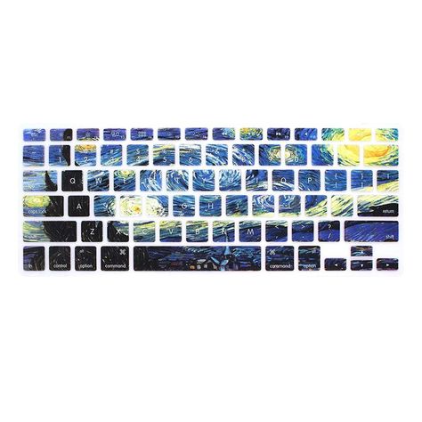 Starry Night Keyboard Cover Pc Stickers, Laptop Keyboard Covers, Laptop Aesthetic, Funny Laptop Stickers, Keyboard Stickers, Ghost Spider, Keyboard Cover, Smile On, Laptop Stickers