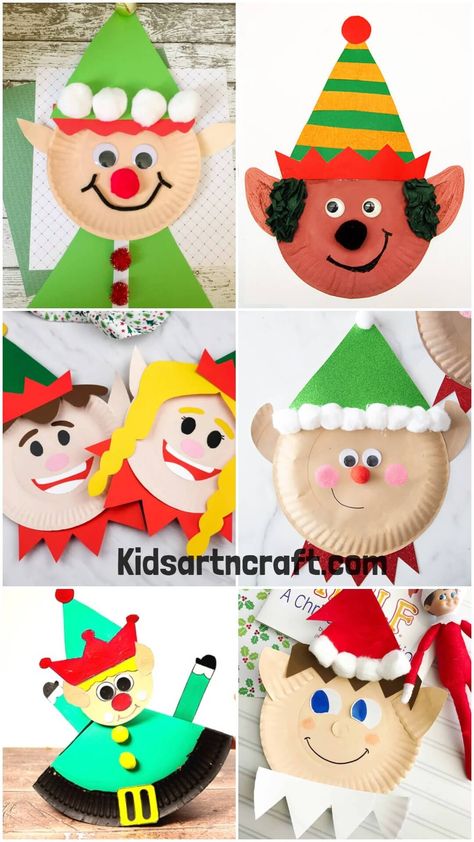 Paper Plate Elf Craft Ideas for Kids Check more at https://www.kidsartncraft.com/paper-plate-elf-craft-ideas-for-kids/ Paper Plate Elf, Elf Crafts For Kids, Fingerprint Jewelry Memorial, Elf Craft, Fingerprint Heart, Elf Crafts, Easy Elf, Hair Removal For Men, Christmas Plate