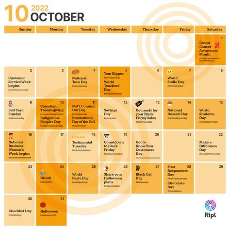 October social media holiday content calendar October Social Media Calendar, Social Media Calendar For Real Estate, Real Estate Social Media Calendar, Social Media Content Calendar Template, Microsoft Word Lessons, Content Calendar Template, World Smile Day, Property Ideas, Social Media Content Planner