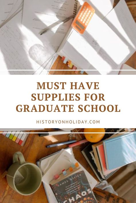 Headed to graduate school this fall? Here are the school supplies, stationary, and technology that you need before you start classes. Mba Students Aesthetic, Grad School Checklist, Grad School Notes, Preparing For Grad School, Graduate School Tips, Grad School Bag, Masters Degree Tips, Graduate School Supplies, Graduate Student Aesthetic