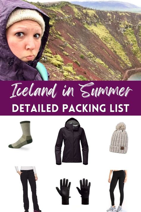 What to Pack for Iceland in Summer: Detailed Packing List | From fabrics to gear to brands, everything you need for Iceland (or Norway or other upper Scandinavia) in summer. Where you can scrimp & where to splurge to be warm & comfy. Iceland Summer Packing List, Iceland In July, Iceland Cruise, Iceland In May, Iceland In June, Summer Packing List, Iceland Packing List, Iceland Packing, Norway Winter