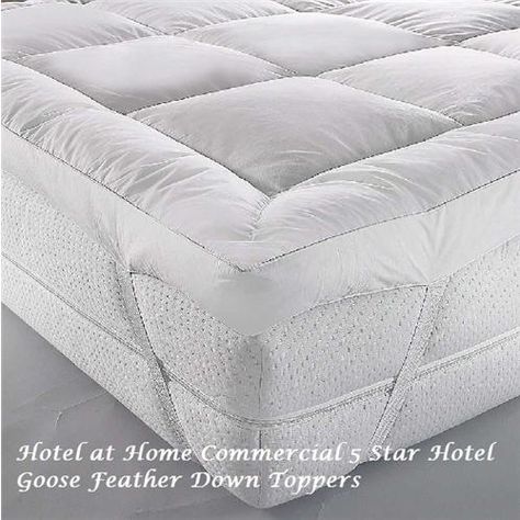 Luxury Goose Feather Down Topper as used in some Sofitel Hotels Thick Mattress Topper, Single Bunk Bed, Single Bed Mattress, Single Mattress, King Size Mattress, King Pillows, Firm Mattress, Mattress Pads, Cot Bedding