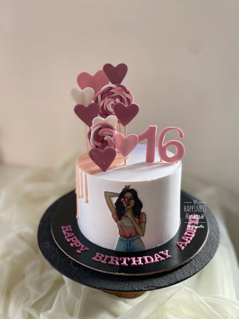 Birthday Cakes For Sweet 16, Sweet Sixteen Cakes, 2 Tier Cake, 16 Cake, Sweet 16 Cakes, Sixteenth Birthday, 16 Birthday, Girl Cake, Sweet 16 Birthday