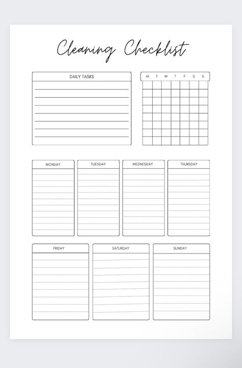 Cleaning Schedule,cleaning Planner Printable,weekly Cleaning,cleaning Checklist,house Chores,cleaning Template,housekeeping,spring Cleaning - Etsy Cleaning To Do List Printable, Daily Weekly Monthly Cleaning Schedule Template, Cleaning Template Printable, Cleaning Schedule Templates Free, Blank Cleaning Schedule Printable, House Cleaning Tracker, Checklist Template Printables, Blank Cleaning Checklist, Chores Template