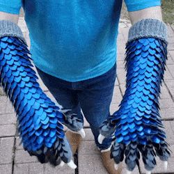 Dragon Scale Gloves, Visual Stim, Fursuit Paws, Sensory Boards, Animal Jam, Dragon Scale, Blue Dragon, Moving Image, Smart Jokes