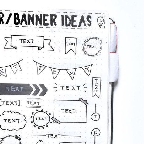 •Brooke on Instagram: "Header/banner ideas💡 
I love how this turned out and can’t wait to use some of these for future pages. {Most of these are from @amandarachdoodles header/banner ideas video!}
______________________________________________
#bulletjournal #bulletjournaling #bulletjournalnewbie #journaling #journal #bujoinspo #bujolover #bulletjournallove #bulletjournaladdict #bujo #bulletjournalideas #bulletjournalinspiration #tombow #pilotdrawingpen #bujojunkies #bujoideas #journaladdict #journalling #bujoheaders #bujobanners #doodles #bannerdoodle" Bullet Journal Banners Headers, Instagram Header, Bullet Journal Banners, Journal Titles, Banner Doodle, Bullet Journal Titles, Bullet Journal Banner, Banner Ideas, Header Banner