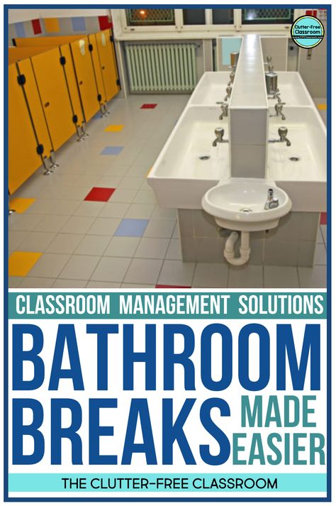 Setting Up Classroom, Bathroom Procedures, Classroom Hand Signals, Bathroom Pass, Classroom Bathroom, Clutter Free Classroom, School Bathroom, Bathroom Printables, Classroom Procedures