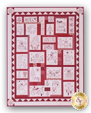 Holiday Redwork Hand Embroidery Pattern: Included in the pattern are instructions for constructing the 41 Redwork Quilt, Embroidery Redwork, Redwork Embroidery Patterns, Redwork Patterns, Christmas Quilt Patterns, Christmas Embroidery Patterns, Cross Stitch Christmas, Redwork Embroidery, Embroidered Quilts