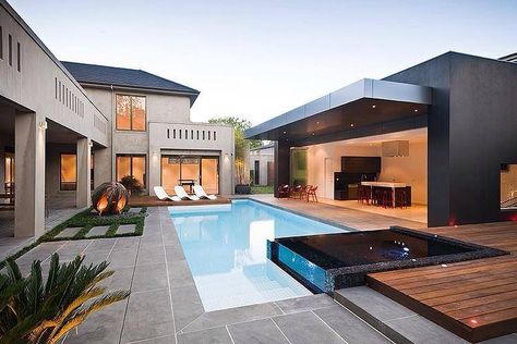 ♦�ℬїт¢ℌαℓї¢їøυ﹩♦ Moderne Pools, Mid Century Exterior, Crazy Houses, Screen Outdoor, Eichler Homes, Pergola Design, Modern Landscape Design, Woman Cave, Modern Style Homes