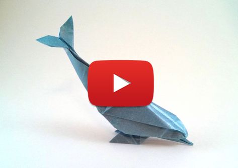 Origami Dolphin, Ocean Birthday Party, Geometric Origami, Ocean Birthday, Instruções Origami, Project Board, Art Sculpture, Drink Sleeves, Dolphins