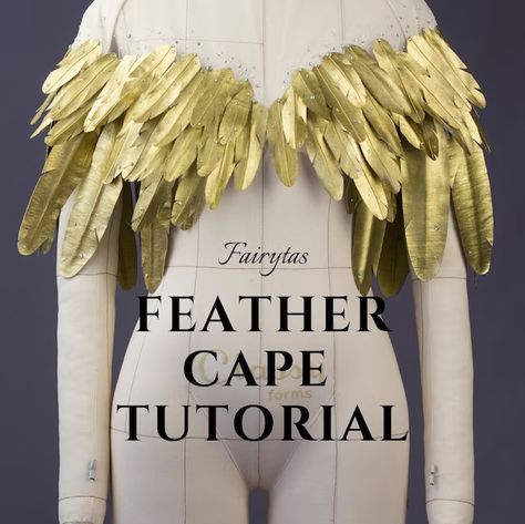 Cape Tutorial, Feather Cape, Costume Capes, Cosplay Tutorial, Cosplay Diy, Fantasias Halloween, Fantasy Fashion, Diy Costumes, Sewing Inspiration