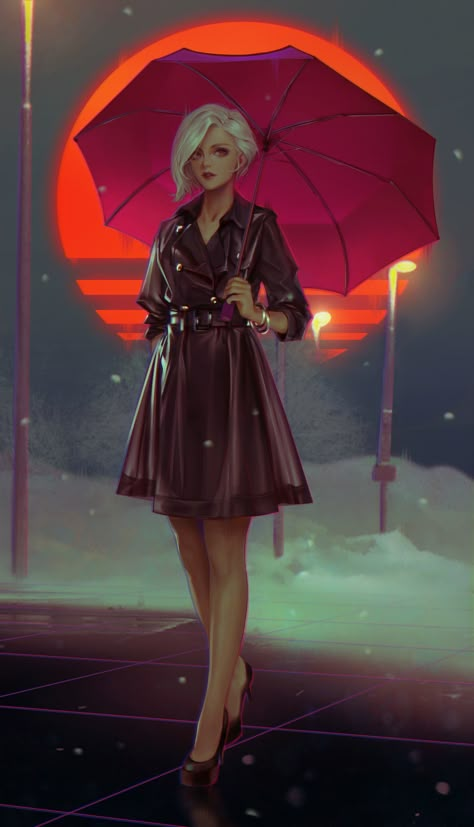 ArtStation - Cold Sunset , Gabriela Dea Julia Cyberpunk Corporate, Corporate Woman, Corporate Women, Cyberpunk Character, Red Sun, Woman Art, Modern Fantasy, Art Station, Urban Fantasy