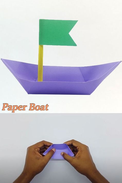 Hello Friend's In this video we know How to make Easy and Beautiful Paper Boat that Float at home. #Boat #Easy #Paper Kids Boat Crafts, Paper Boats, Paper Boat Tutorial, Moving Boat Craft, Paper Boat How To Make, Paper Boat Template, How To Make A Paper Boat Easy, Paper Boat Making, Diy Raft Boat Kids