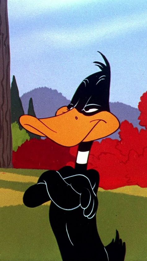 Duffy Duck Wallpaper, Daffy Duck Aesthetic, Daffy Duck Wallpapers, Duffy Duck, Duck Tattoos, Cartoon Expression, Duck Wallpaper, Looney Tunes Show, Looney Tunes Characters