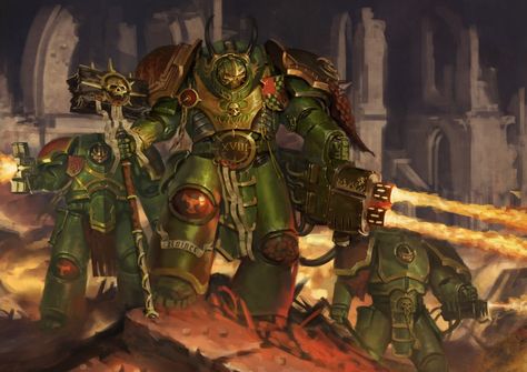 40k Concept Art, Custom Space Marine, Warhammer 40k Salamanders, 40k Salamanders, Salamanders 40k, Salamanders Space Marines, Drake Art, Warhammer Artwork, Warhammer 40k Space Marine