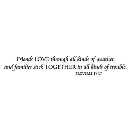 Friends loves through all kinds of weather, and family sticks together in all kinds of trouble. Proverbs 17:17 Family Sticking Together Quotes, Family Troubles Quotes, Friend Trouble Quotes, Bible Verses About Family, Verses About Family, Trouble Quotes, Proverbs Verses, Kinds Of Weather, Family Bible Verses